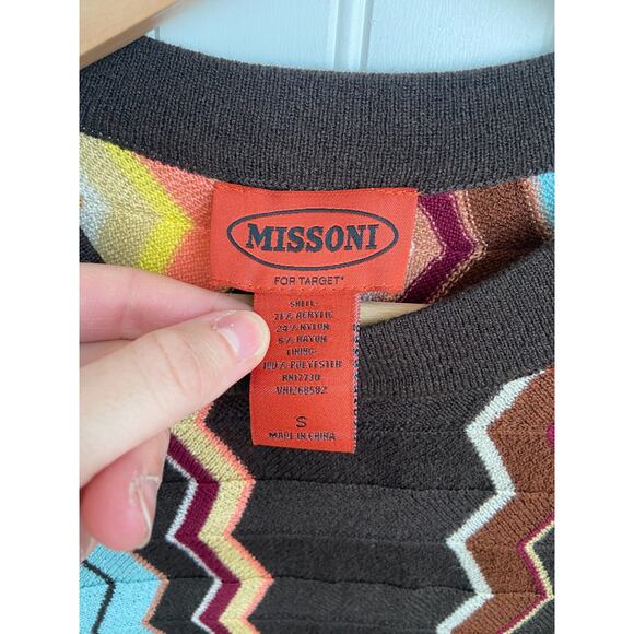 Missoni for Target Dress Women S Multicolor Zig Zag Chevron Sleeveless Colorful - Picture 2 of 4